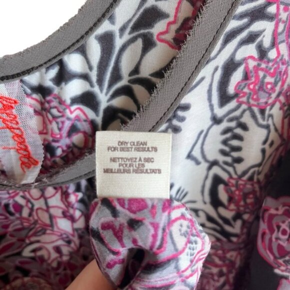 Free People Boho Swing Dress Black Pink Floral Size Small - Picture 10 of 10